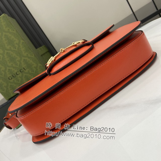 Gucci專櫃古馳最新款Horsebit 1955系列肩背包 jh2274型號：602204